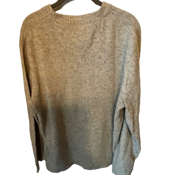 Woolrich Light Gray/Beige Background Tweed look men's Large 70% Lambs Wool - Picture 4 of 4